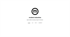 Desktop Screenshot of modestindustries.com