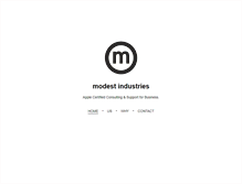 Tablet Screenshot of modestindustries.com